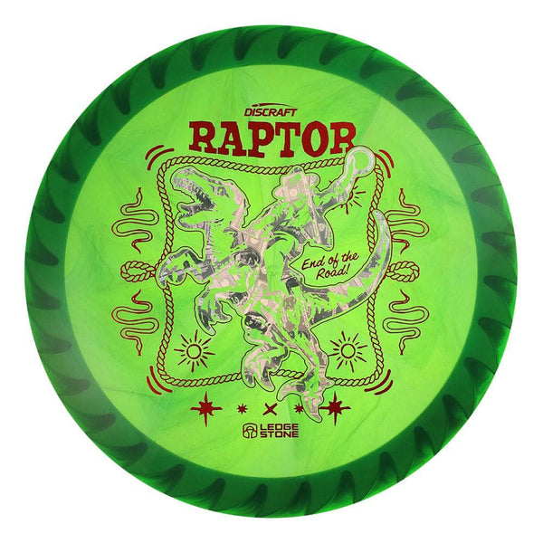 #124 White Rim (Money/Red Metallic) 173-174 Tour Championships Z Swirl Fuzed Raptor with Solid ESP Rim