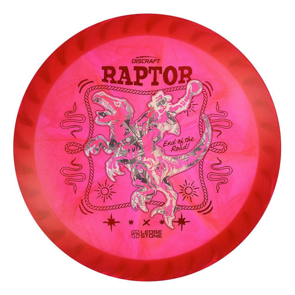 #125 White Rim (Money/Red Metallic) 173-174 Tour Championships Z Swirl Fuzed Raptor with Solid ESP Rim