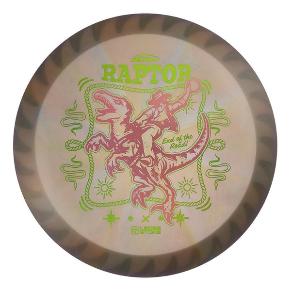 #140 White Rim (Pink Holo/Pickle Holo) 173-174 Tour Championships Z Swirl Fuzed Raptor with Solid ESP Rim