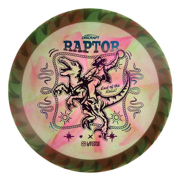 #150 White Rim (Purple Metallic/Winter Sunset) 173-174 Tour Championships Z Swirl Fuzed Raptor with Solid ESP Rim