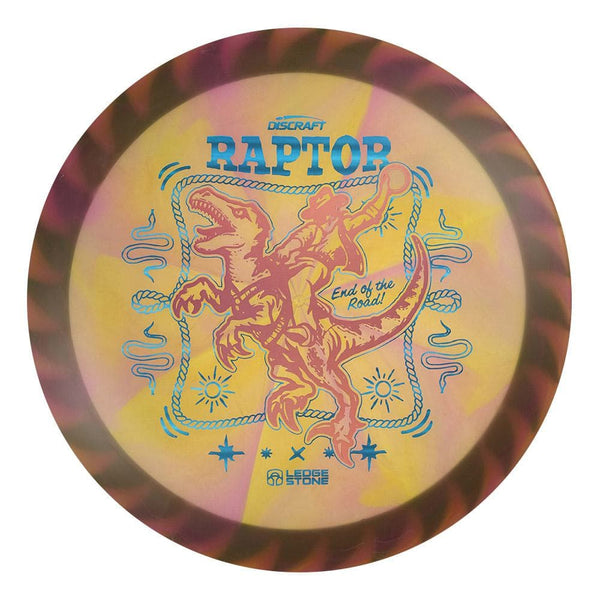 #22 Black Rim (Pink Holo/Blue Linear Holo) 173-174 Tour Championships Z Swirl Fuzed Raptor with Solid ESP Rim