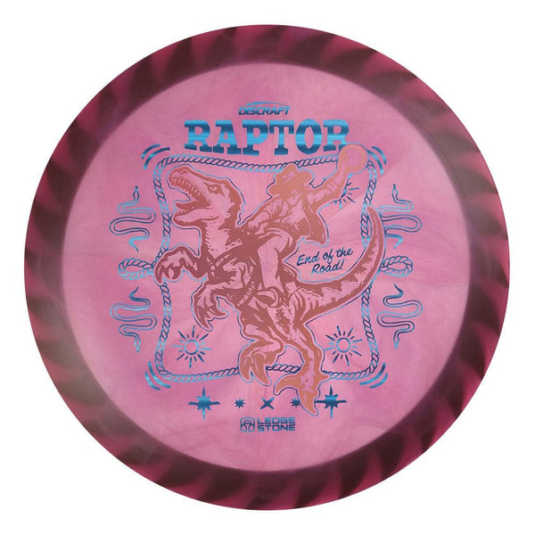 #26 Black Rim (Pink Holo/Blue Linear Holo) 173-174 Tour Championships Z Swirl Fuzed Raptor with Solid ESP Rim