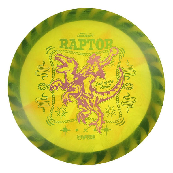 #27 Black Rim (Pink Holo/Pickle Holo) 173-174 Tour Championships Z Swirl Fuzed Raptor with Solid ESP Rim