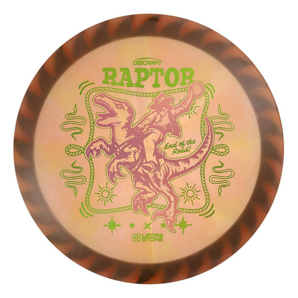 #28 Black Rim (Pink Holo/Pickle Holo) 173-174 Tour Championships Z Swirl Fuzed Raptor with Solid ESP Rim