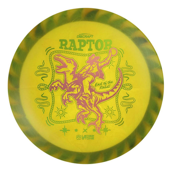 #29 Black Rim (Pink Holo/Pickle Holo) 173-174 Tour Championships Z Swirl Fuzed Raptor with Solid ESP Rim