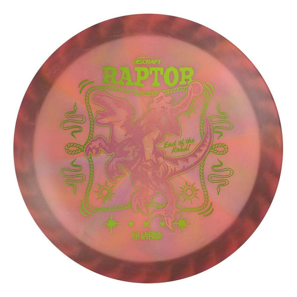 #30 Black Rim (Pink Holo/Pickle Holo) 173-174 Tour Championships Z Swirl Fuzed Raptor with Solid ESP Rim