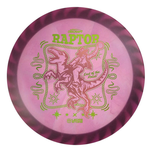 #31 Black Rim (Pink Holo/Pickle Holo) 173-174 Tour Championships Z Swirl Fuzed Raptor with Solid ESP Rim