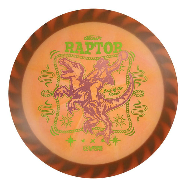 #32 Black Rim (Pink Holo/Pickle Holo) 173-174 Tour Championships Z Swirl Fuzed Raptor with Solid ESP Rim