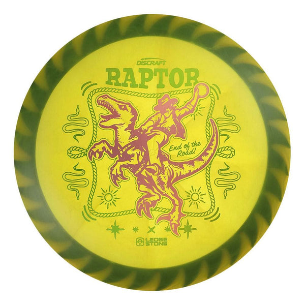 #34 Black Rim (Pink Holo/Pickle Holo) 173-174 Tour Championships Z Swirl Fuzed Raptor with Solid ESP Rim