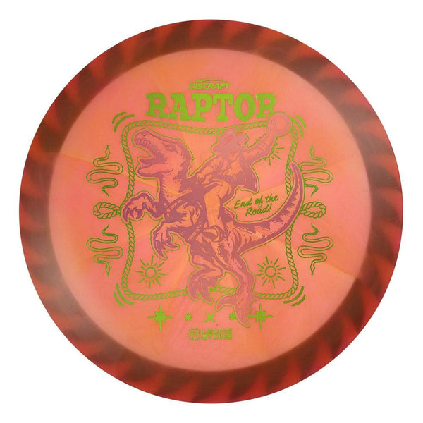 #38 Black Rim (Pink Holo/Pickle Holo) 173-174 Tour Championships Z Swirl Fuzed Raptor with Solid ESP Rim
