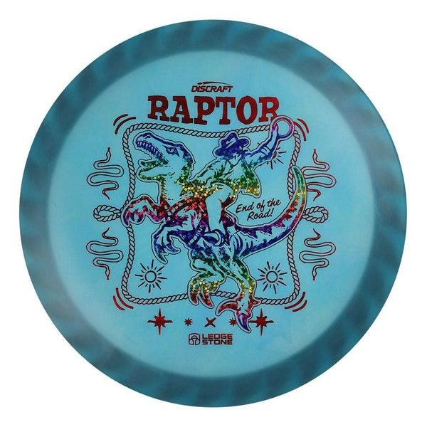 #3 Black Rim (Rainbow Sparkle Stars/Red Linear Holo) 170-172 Tour Championships Z Swirl Fuzed Raptor with Solid ESP Rim