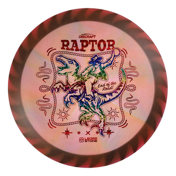 #40 Black Rim (Rainbow Sparkle Stars/Red Linear Holo) 173-174 Tour Championships Z Swirl Fuzed Raptor with Solid ESP Rim
