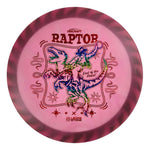 #42 Black Rim (Rainbow Sparkle Stars/Red Linear Holo) 173-174 Tour Championships Z Swirl Fuzed Raptor with Solid ESP Rim