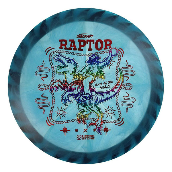 #44 Black Rim (Rainbow Sparkle Stars/Red Linear Holo) 173-174 Tour Championships Z Swirl Fuzed Raptor with Solid ESP Rim