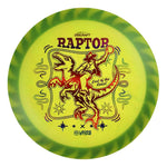 #4 Blue Rim (Red Linear Holo/Rainbow) 170-172 Tour Championships Z Swirl Fuzed Raptor with Solid ESP Rim