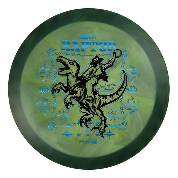 #55 Blue Rim (Black/Blue Linear Holo) 173-174 Tour Championships Z Swirl Fuzed Raptor with Solid ESP Rim