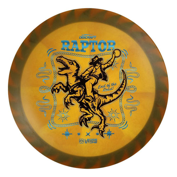 #60 Blue Rim (Black/Blue Linear Holo) 173-174 Tour Championships Z Swirl Fuzed Raptor with Solid ESP Rim