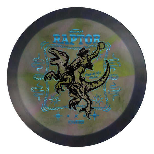 #61 Blue Rim (Black/Blue Linear Holo) 173-174 Tour Championships Z Swirl Fuzed Raptor with Solid ESP Rim