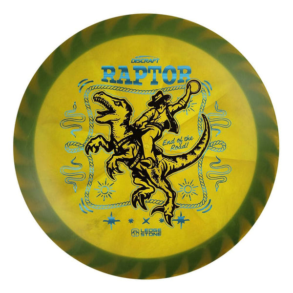 #62 Blue Rim (Black/Blue Linear Holo) 173-174 Tour Championships Z Swirl Fuzed Raptor with Solid ESP Rim