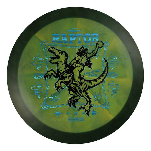 #63 Blue Rim (Black/Blue Linear Holo) 173-174 Tour Championships Z Swirl Fuzed Raptor with Solid ESP Rim