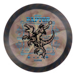 #65 Blue Rim (Black/Blue Linear Holo) 173-174 Tour Championships Z Swirl Fuzed Raptor with Solid ESP Rim