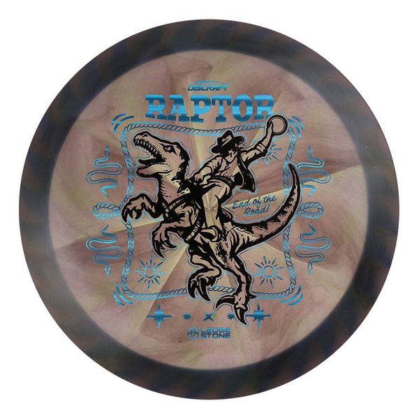#65 Blue Rim (Black/Blue Linear Holo) 173-174 Tour Championships Z Swirl Fuzed Raptor with Solid ESP Rim