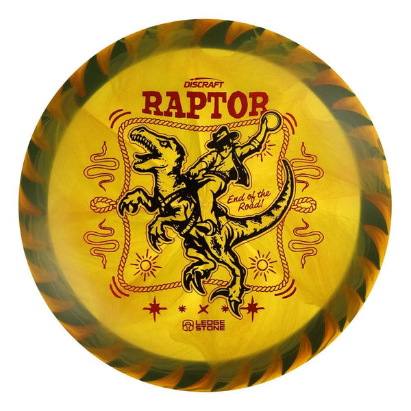 #69 Blue Rim (Black/Red Metallic) 173-174 Tour Championships Z Swirl Fuzed Raptor with Solid ESP Rim