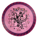#70 Blue Rim (Black/Wonderbread) 173-174 Tour Championships Z Swirl Fuzed Raptor with Solid ESP Rim