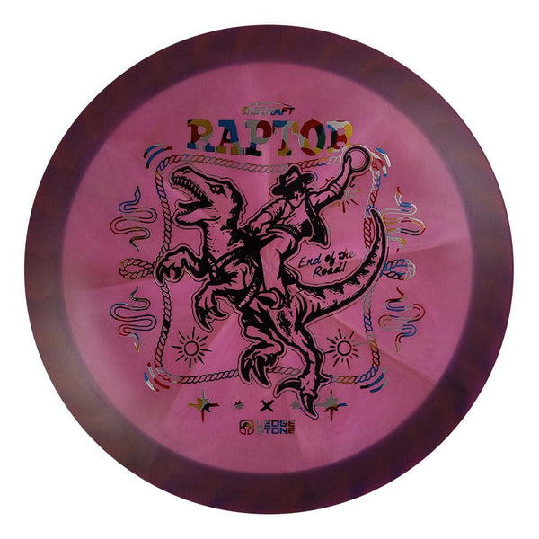 #73 Blue Rim (Black/Wonderbread) 173-174 Tour Championships Z Swirl Fuzed Raptor with Solid ESP Rim