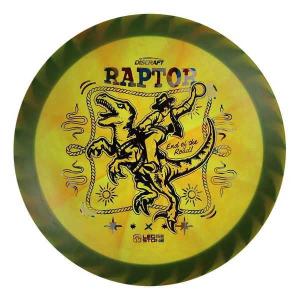 #79 Blue Rim (Black/Wonderbread) 173-174 Tour Championships Z Swirl Fuzed Raptor with Solid ESP Rim