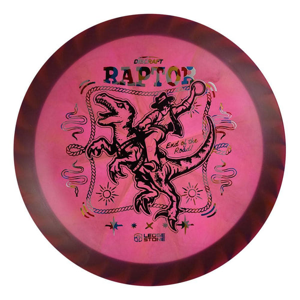 #80 Blue Rim (Black/Wonderbread) 173-174 Tour Championships Z Swirl Fuzed Raptor with Solid ESP Rim