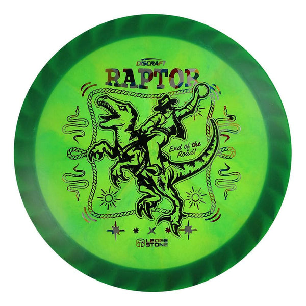#81 Blue Rim (Black/Wonderbread) 173-174 Tour Championships Z Swirl Fuzed Raptor with Solid ESP Rim