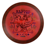#85 Blue Rim (Red Linear Holo/Rainbow) 173-174 Tour Championships Z Swirl Fuzed Raptor with Solid ESP Rim