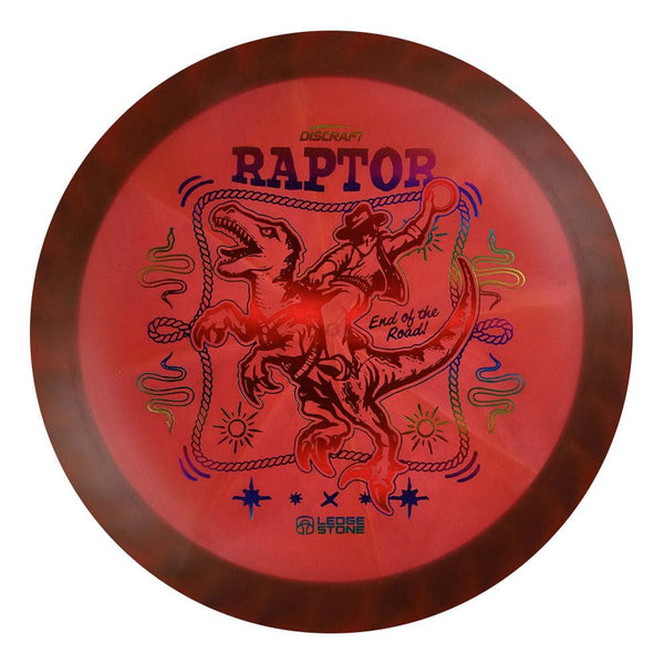 #85 Blue Rim (Red Linear Holo/Rainbow) 173-174 Tour Championships Z Swirl Fuzed Raptor with Solid ESP Rim