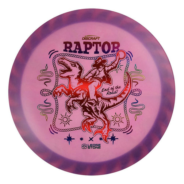#87 Blue Rim (Red Linear Holo/Rainbow) 173-174 Tour Championships Z Swirl Fuzed Raptor with Solid ESP Rim