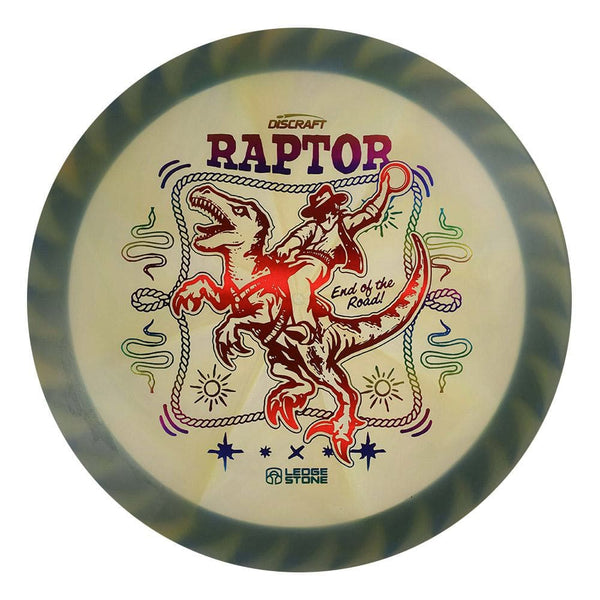 #88 Blue Rim (Red Linear Holo/Rainbow) 173-174 Tour Championships Z Swirl Fuzed Raptor with Solid ESP Rim