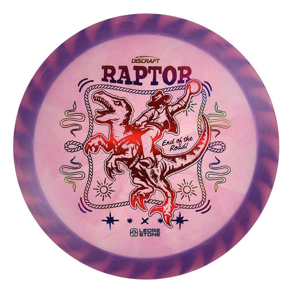 #89 Blue Rim (Red Linear Holo/Rainbow) 173-174 Tour Championships Z Swirl Fuzed Raptor with Solid ESP Rim