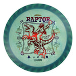 #90 Blue Rim (Red Linear Holo/Rainbow) 173-174 Tour Championships Z Swirl Fuzed Raptor with Solid ESP Rim