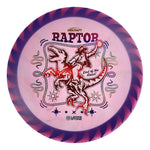 #91 Blue Rim (Red Linear Holo/Rainbow) 173-174 Tour Championships Z Swirl Fuzed Raptor with Solid ESP Rim