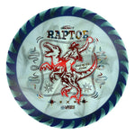 #97 Blue Rim (Red Linear Holo/Wonderbread) 173-174 Tour Championships Z Swirl Fuzed Raptor with Solid ESP Rim