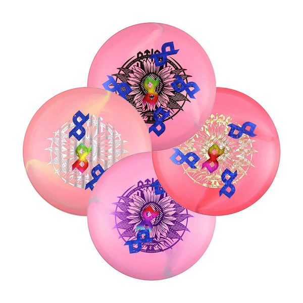 #4 ESP Swirl Sting (Pink Disc) 175-176 Paige Shue Overstamped Discs