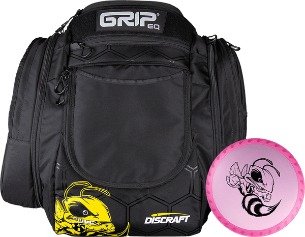 Grip Ax6 Discraft Buzzz Disc golf Bag + Patches & Disc