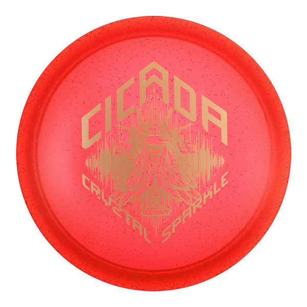 Red (Gold Brushed) 175-176 CryZtal Sparkle Cicada