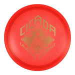 Red (Gold Brushed) 175-176 CryZtal Sparkle Cicada