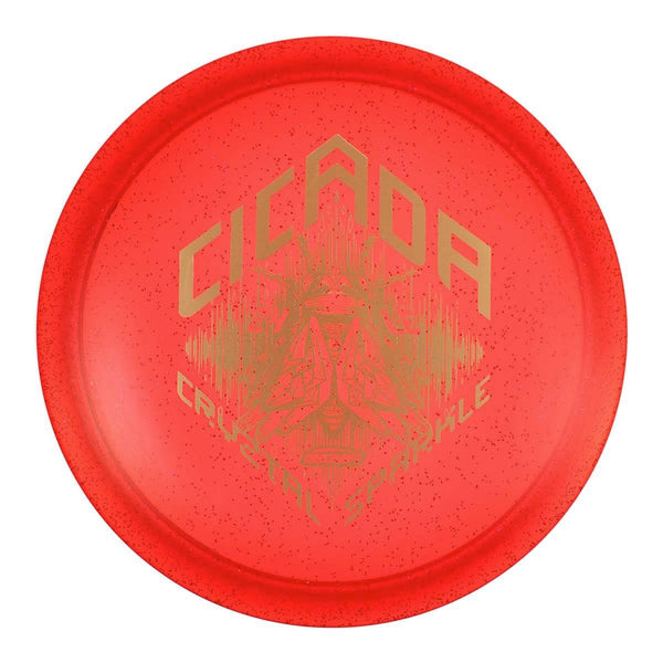 Red (Gold Brushed) 175-176 CryZtal Sparkle Cicada