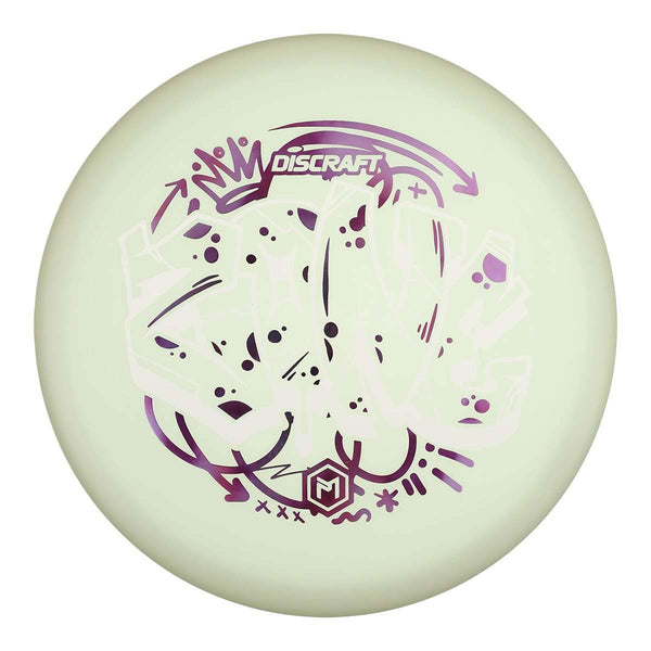 #23 UV Blue (White Matte/Purple Clouds) 173-174 Paul McBeth UV Z Glo 'Graffiti' Zone