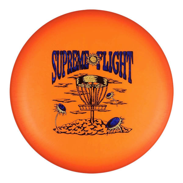 Orange (Blue Dark Shatter & Gold Sparkle) 173-174 Supreme Flight Tri-Foil Big Z Luna