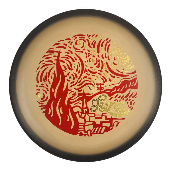 #13 (Red Matte/Gold Sparkle Stars) 173-174 Paul McBeth Z Metallic 'Starry Night' Luna