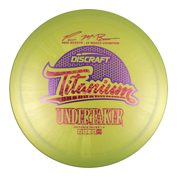 #19 (Red Tron/Purple Metallic) 173-174 Paul McBeth 5x Titanium Undertaker