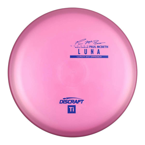 Pink (Blue Dark Matte) 173-174 Paul McBeth Titanium (Ti) Luna